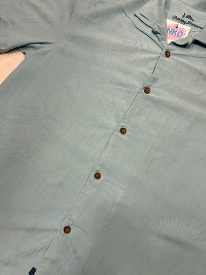 Light Blue Palmtree Summer Shirt