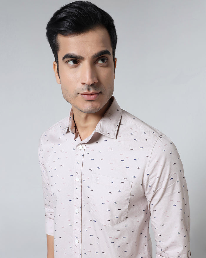 Lilac Printed Shirt - Tobas