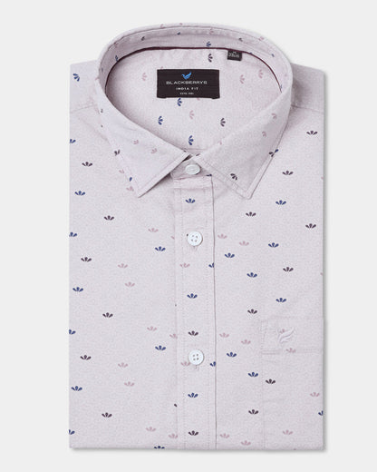 Lilac Printed Shirt - Tobas