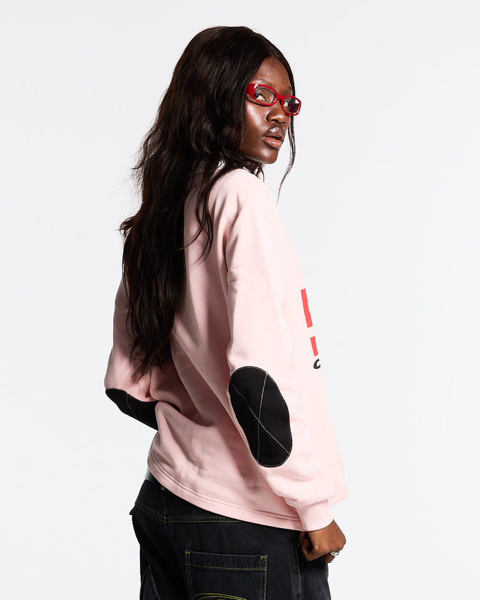 LO LIFE POLO PINK - pink longsleeve polo shirt, side view - Cold Culture #woman