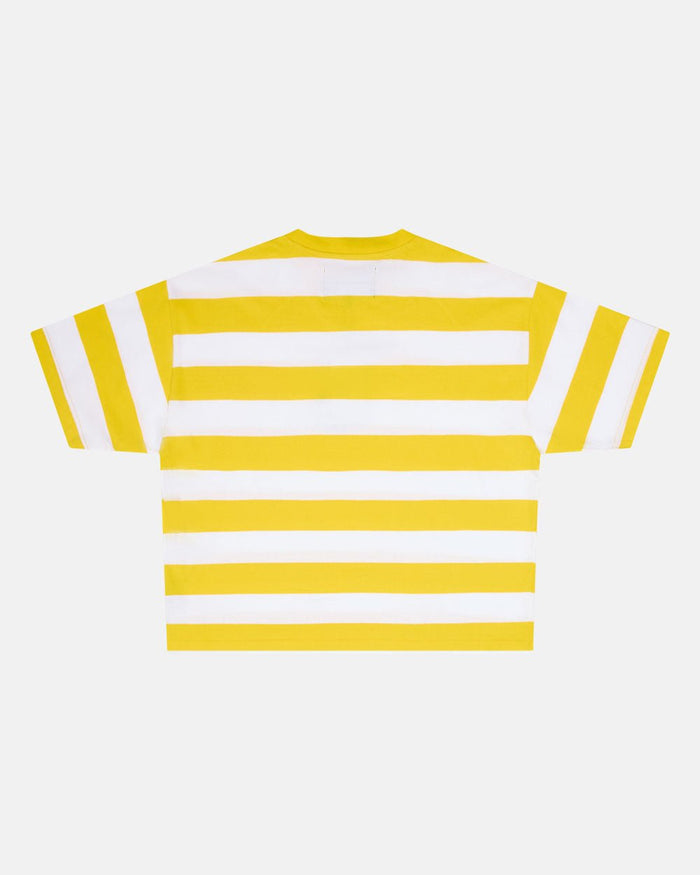 LOLLY ICE TEE WHITE AND YELLOW STRIPES - COLD CULTURE