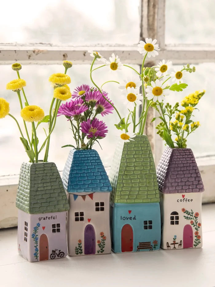 "Loved" Cottage Bud Vase
