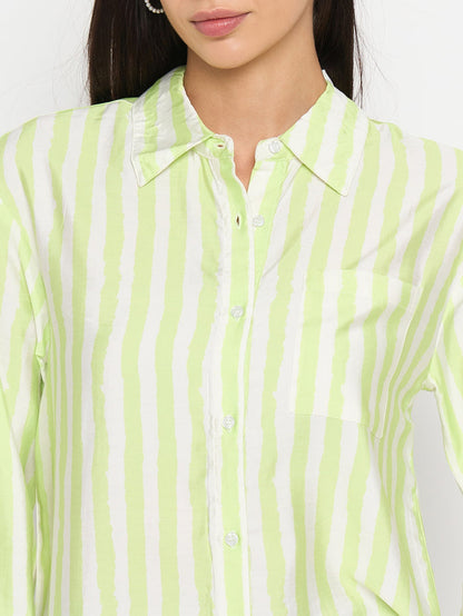 Madame Lime Viscose-Blend Shirt