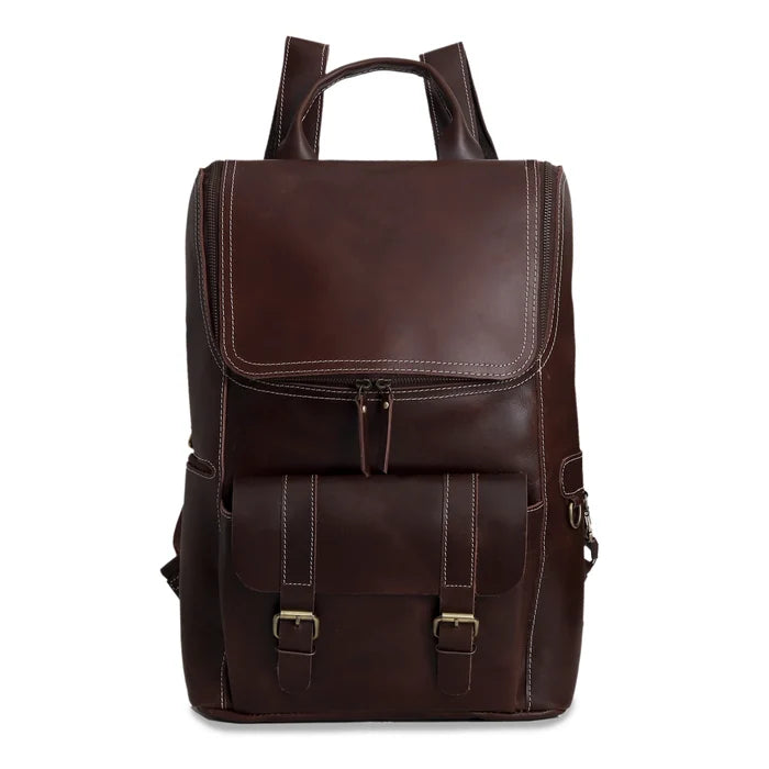 Madison Leather Backpack - Brown