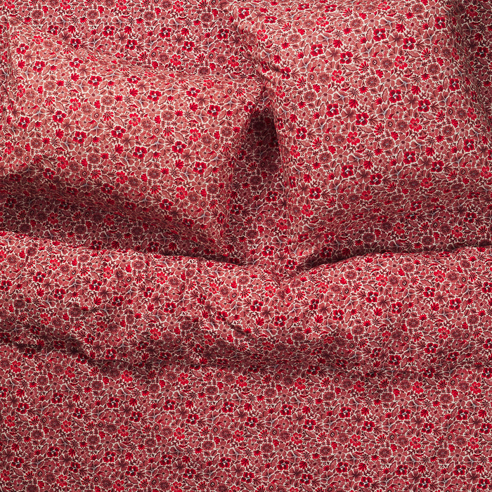 Magnolia Cotton Pillowcase Set - Poppy Standard