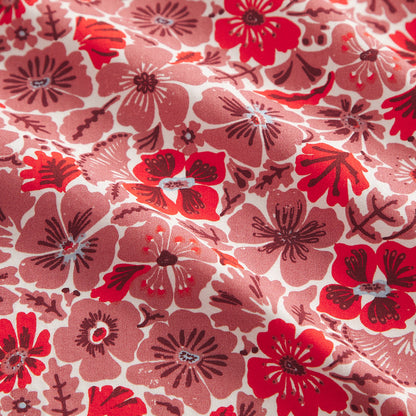 Magnolia Cotton Pillowcase Set - Poppy Standard