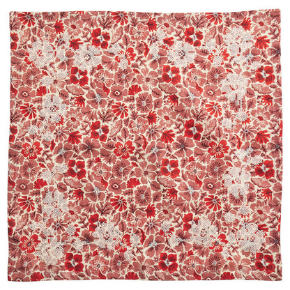 Magnolia Linen Napkin Set - Poppy