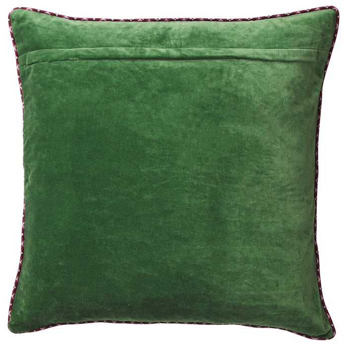Marnie Velvet Cushion - Hunter Green Feather Insert