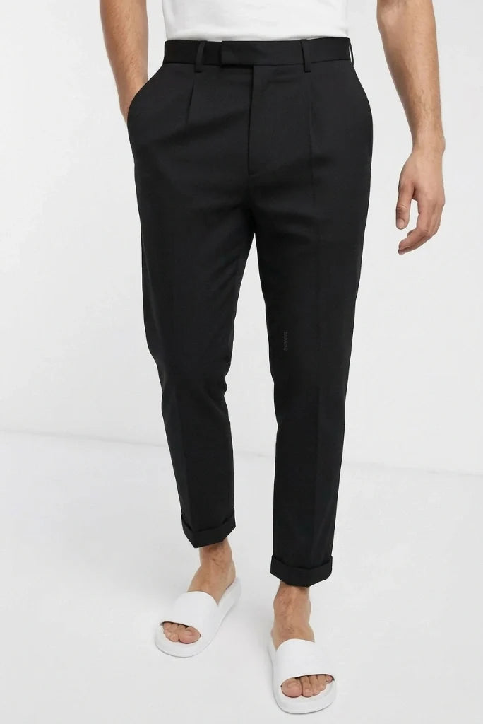 Men Black Formal Pant