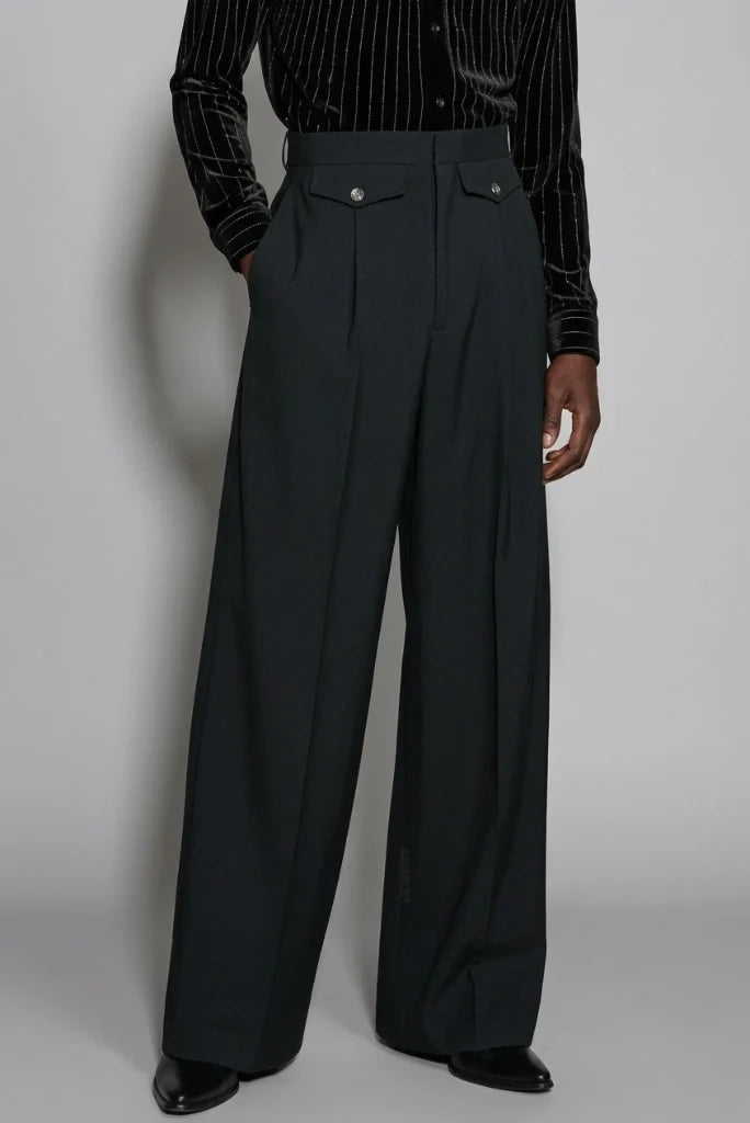 Men Premium Front Pleated Pant-Front