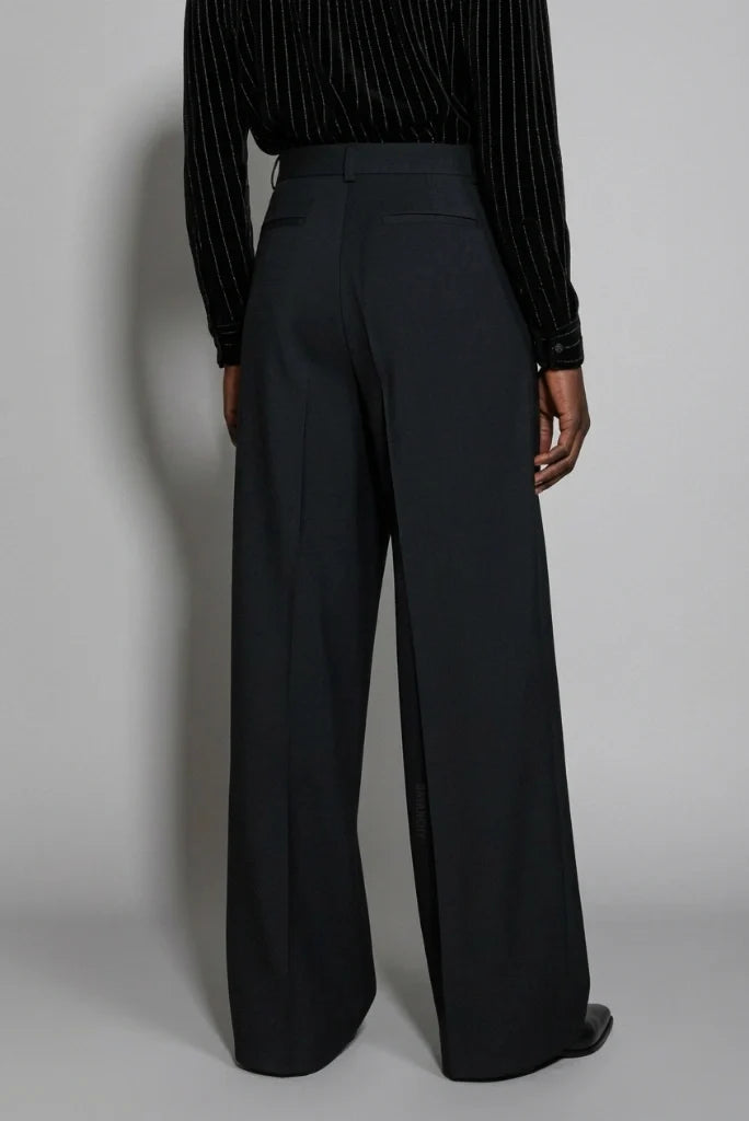 Stylish Casual Loose Fit Wide Leg Trouser-Back