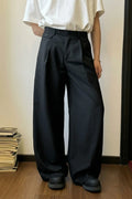 Men Front Pleated Gurkha Style Flare Pant-Front