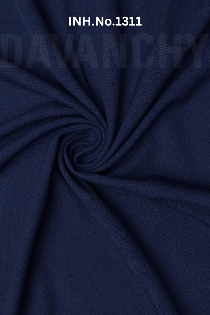 Navy Blue 4 Way Stretch Fabric INH.No.1311