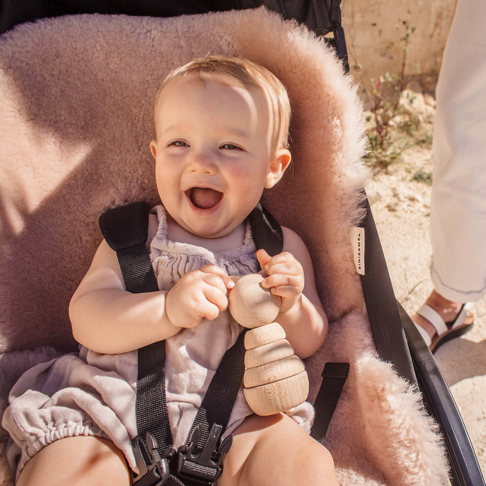 Merino Sheepskin Snuggler / Buggy Liner  - Rose