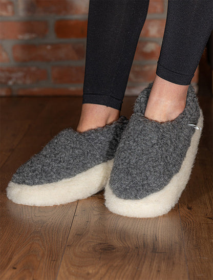 Merino Wool Slipper - Graphite #color_graphite