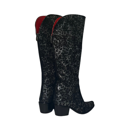 Metallic Leopard Tall Cowboy