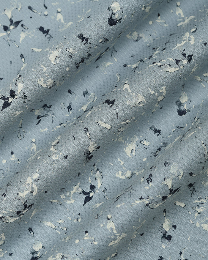 Midnight Blue Printed Shirt - Kiva
