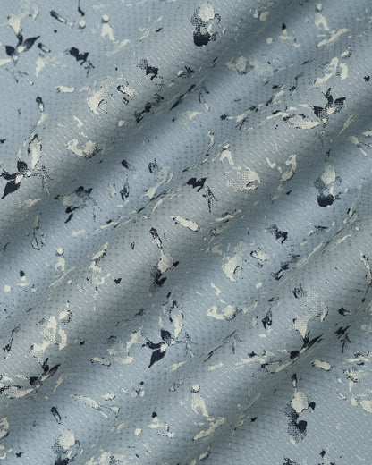 Midnight Blue Printed Shirt - Kiva