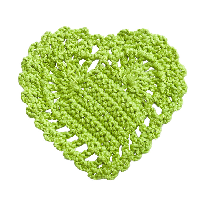 Millie Crochet Coaster - Cactus Green