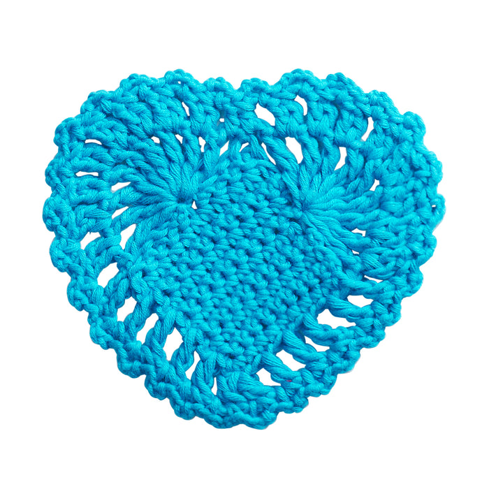 Millie Crochet Coaster - Turquoise