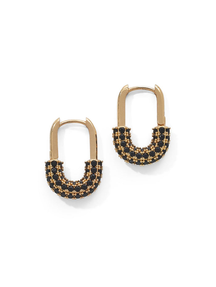Mini Pavé Hoop Earrings