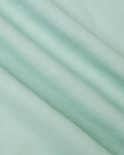 Mint Half Sleeve Linen Solid Shirt - Cleo