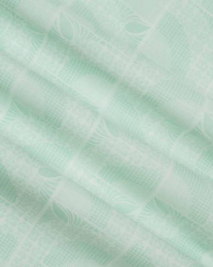 Mint Printed Shirt - Amer