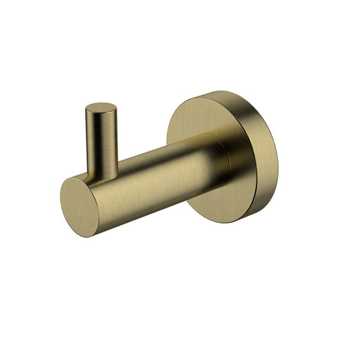 Mirage Brushed Bronze Single Robe Hook - Acqua Bathrooms