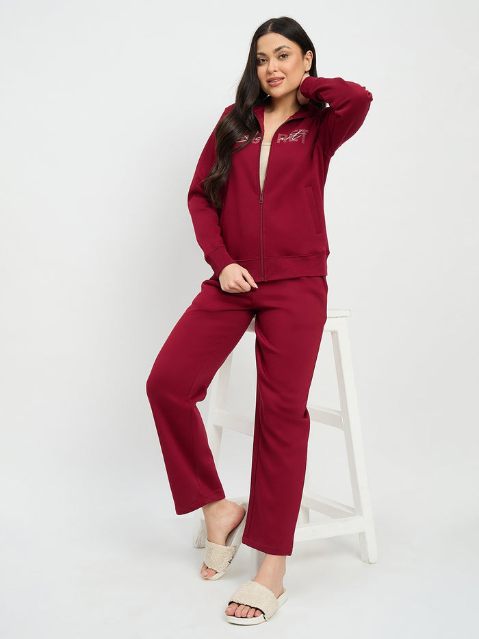 mSECRET Maroon Cotton Blend Sweatshirt