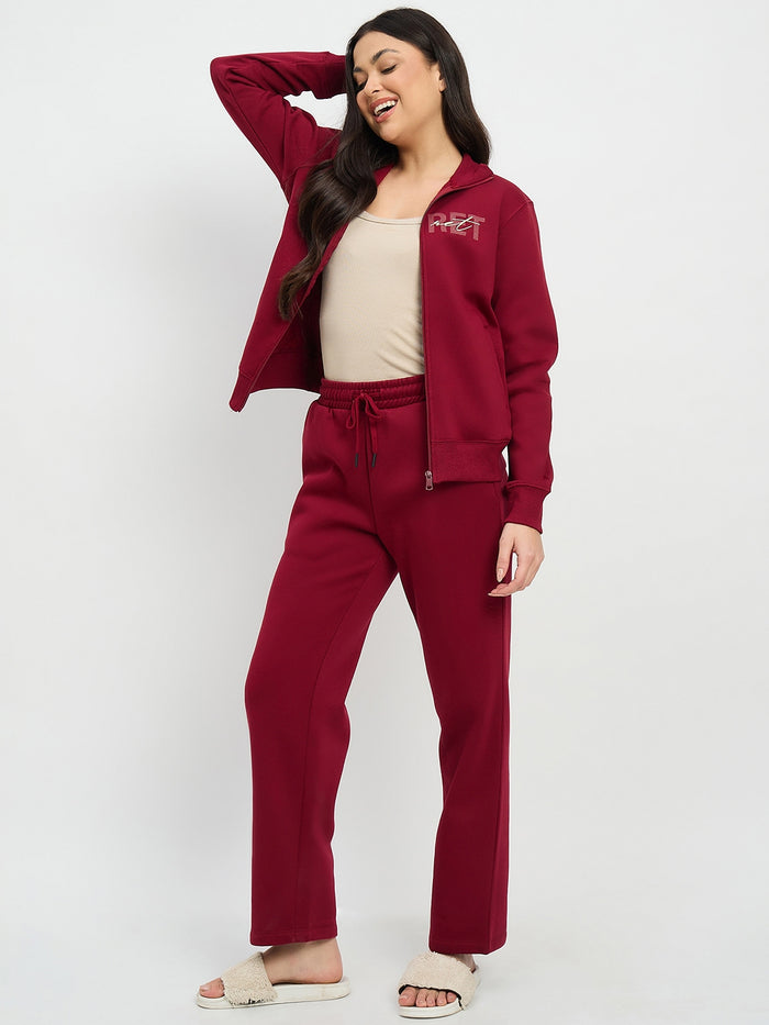 mSECRET Maroon Cotton Blend Sweatshirt