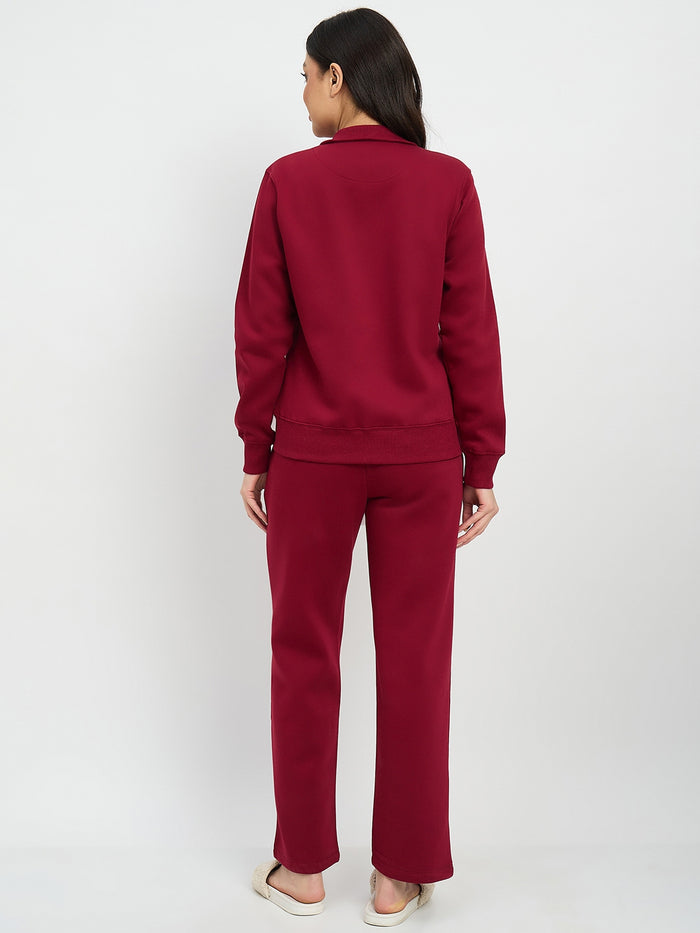 mSECRET Maroon Cotton Blend Sweatshirt