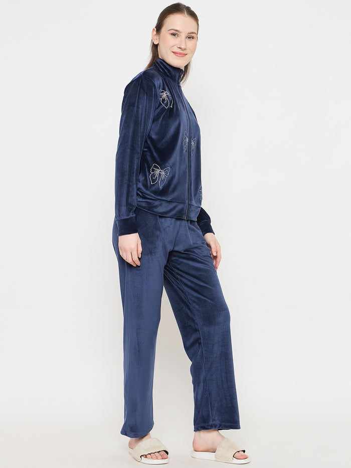 mSECRET Printed Blue Sweatshirt