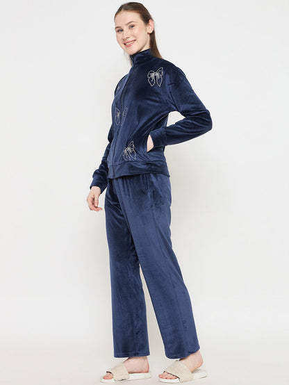 mSECRET Printed Blue Sweatshirt