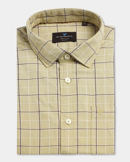 Mustard Check Shirt - Havro