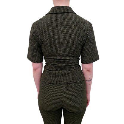 NANUSHKA GREEN PLAID PANTS SET - SIZE XS