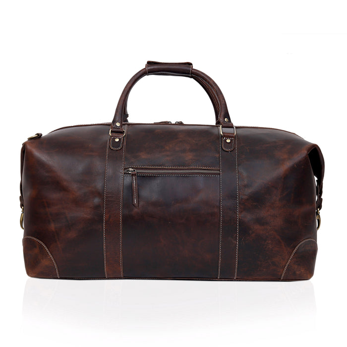 Nashville Leather Duffle Combo - Brown