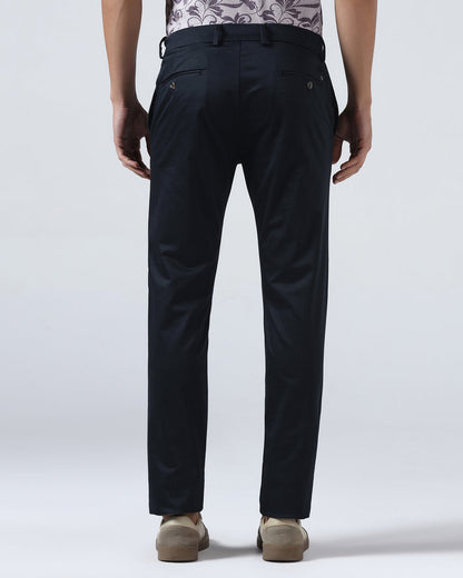 Navy Non Iron Solid Khakis - Cypres