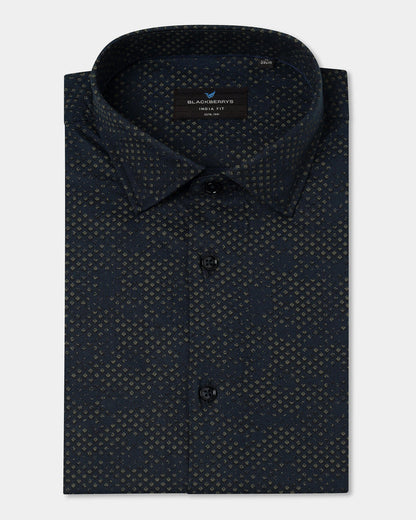 Navy Printed Shirt - Laver