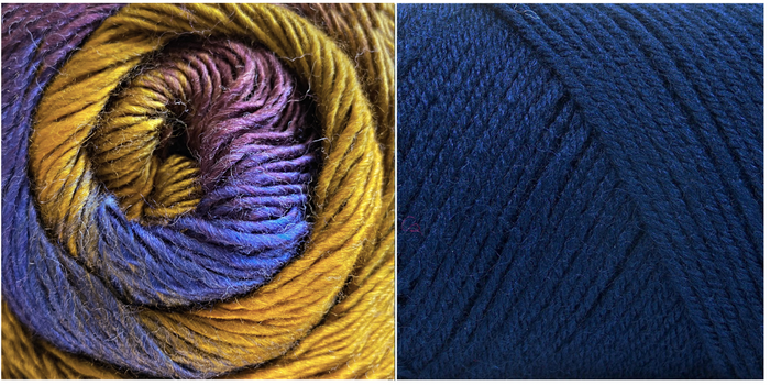 NAVY + SPLENDOR - Embossed Phoenix Scarf KIT