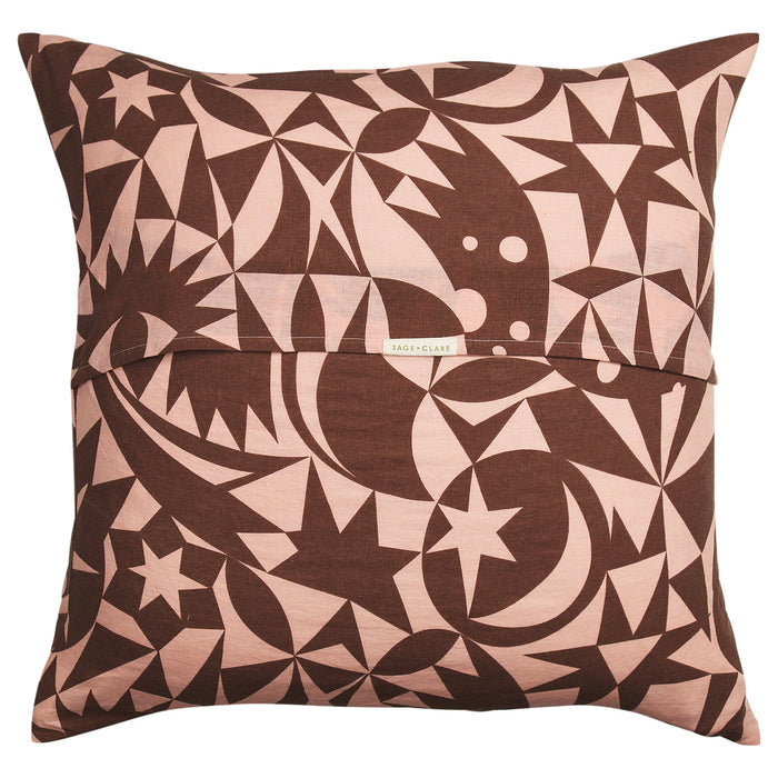 Nora Linen Euro Pillowcase Set - Carnelian