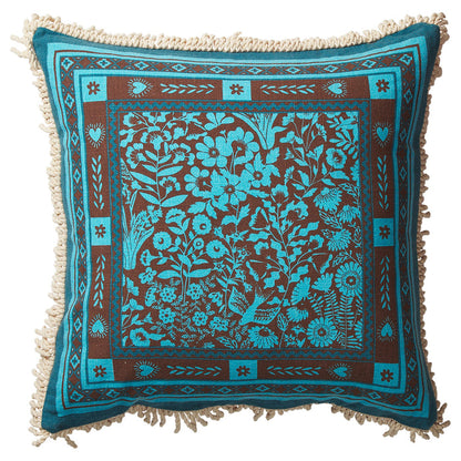 Odessa Reversible Cushion - Turquoise Feather Insert