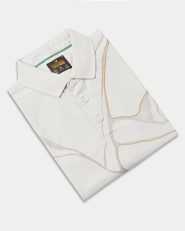 Off White TechPro Printed Polo - Snape