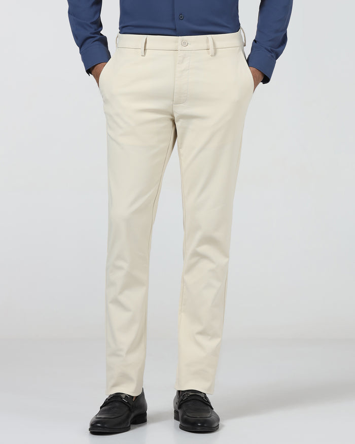 Off White TechPro Textured Khakis - Pando