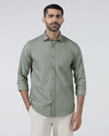 Olive Textured Shirt - Caty