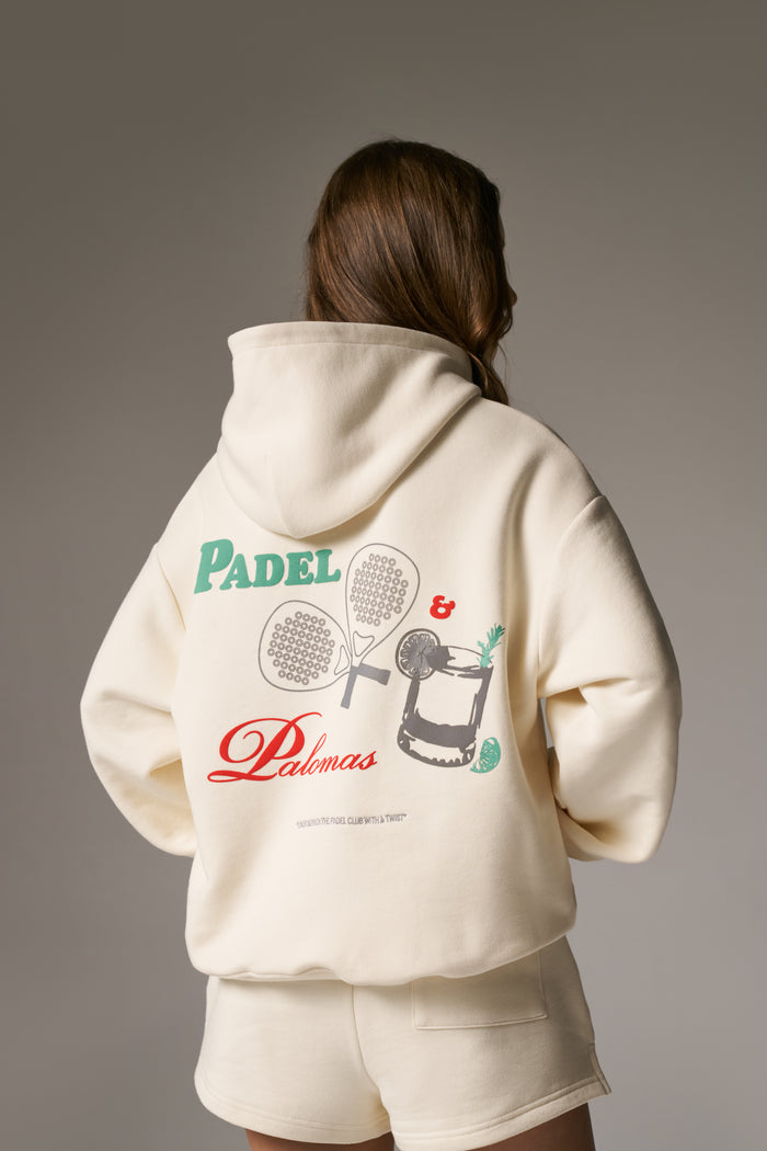 PADEL & PALOMAS OVERSIZED HOODIE - BUTTERMILK