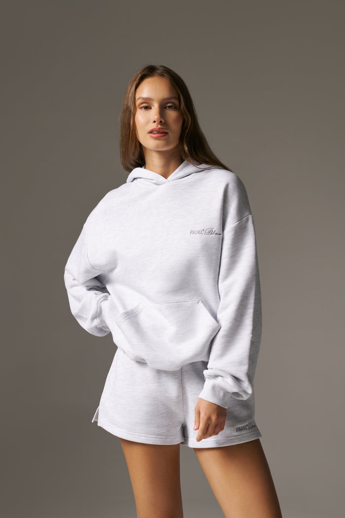 PADEL & PALOMAS OVERSIZED HOODIE - GREY MARL