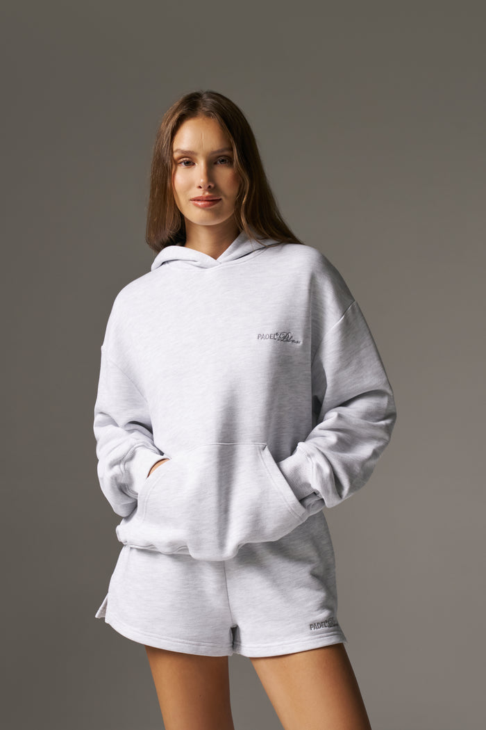 PADEL & PALOMAS OVERSIZED HOODIE - GREY MARL