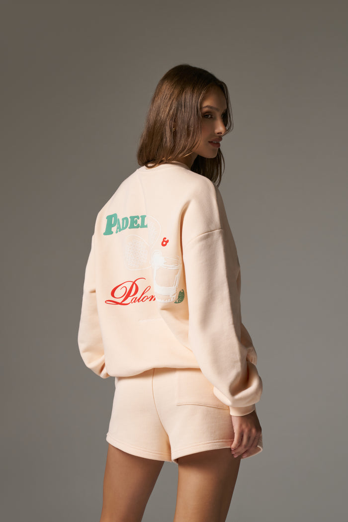 PADEL & PALOMAS SWEATSHIRT - PEACH
