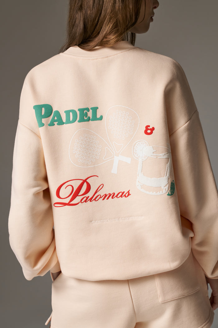 PADEL & PALOMAS SWEATSHIRT - PEACH