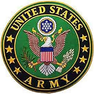 Patch Army LOGO 2: Patch Army LOGO5" Patch Machine Washable Can Be Ironed On Most Fabrics Glue On Back